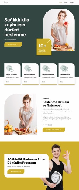 Honest Nutrition - Herhangi Bir Cihaz Için Joomla Şablonu