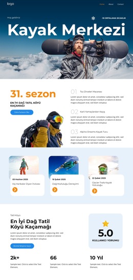 Dağ Mutluluğu Deneyimi - Ücretsiz Html5 Tema Şablonları