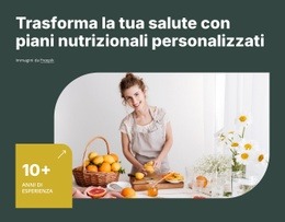 Mockup Di Sito Web Premium Per Consulenza Nutrizionale E Di Stile Di Vita