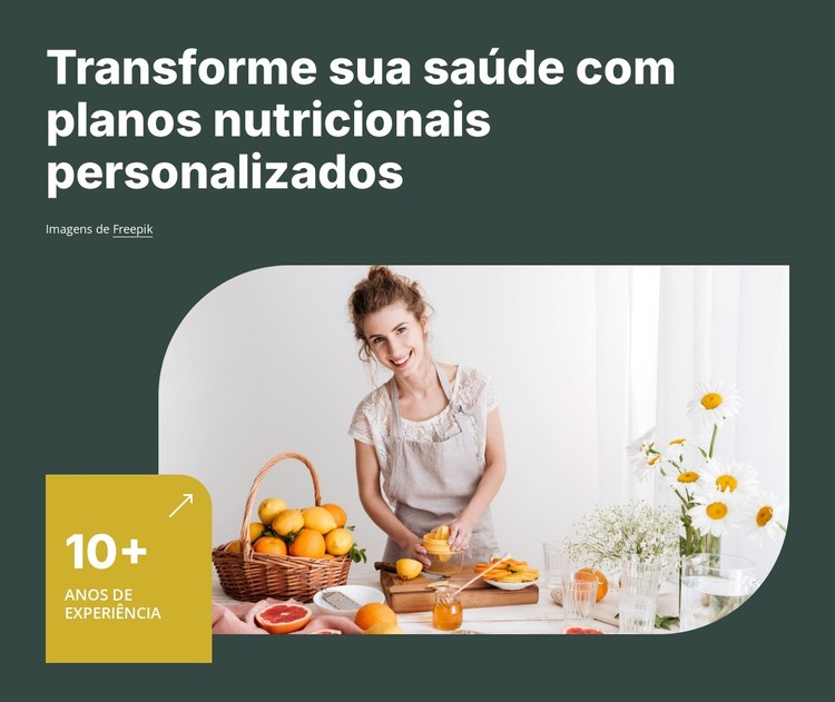 Aconselhamento nutricional e de estilo de vida Template CSS