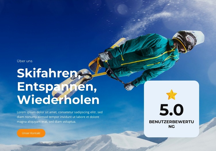 Gletscher-Skitour Joomla Vorlage