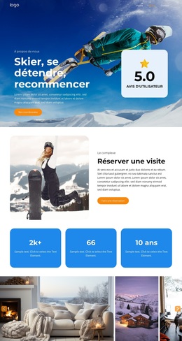 Le Paradis Des Skieurs Vous Attend - Modèle WordPress