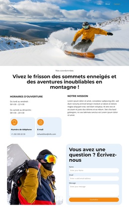 Conquérir les pentes Thèmes WordPress