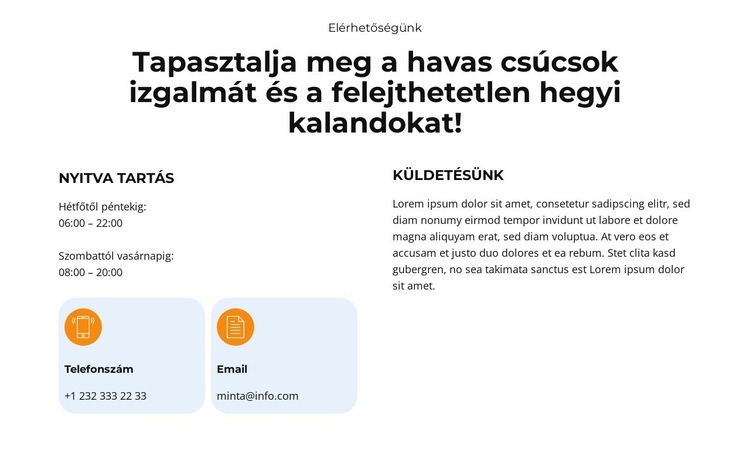 Menekülés a hóba WordPress Téma