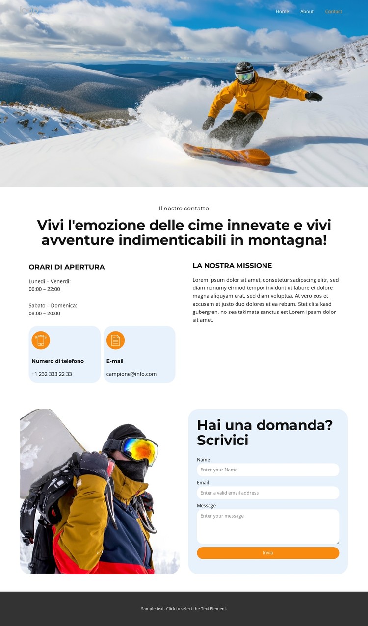 Conquista le piste Modello CSS