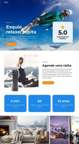 O Paraíso Dos Esquiadores Aguarda - HTML Website Builder