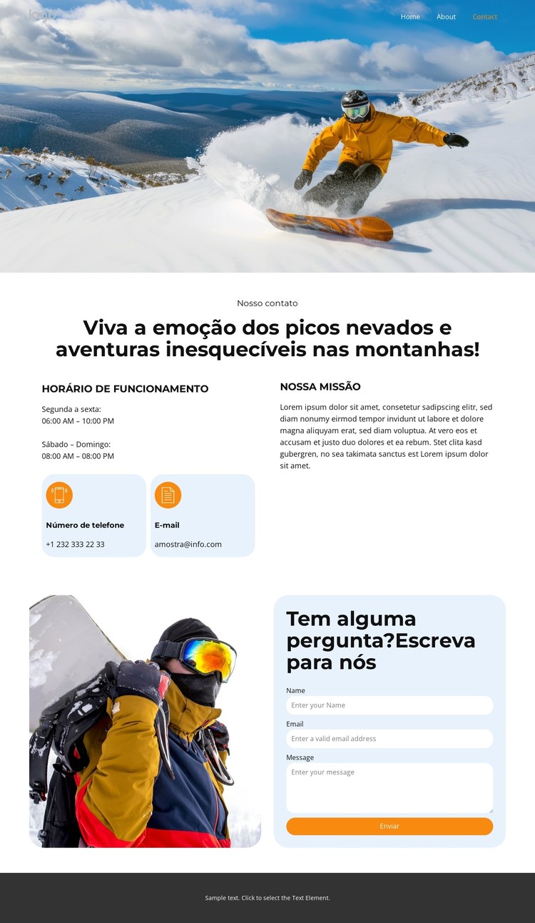 Conquiste as Encostas Template CSS