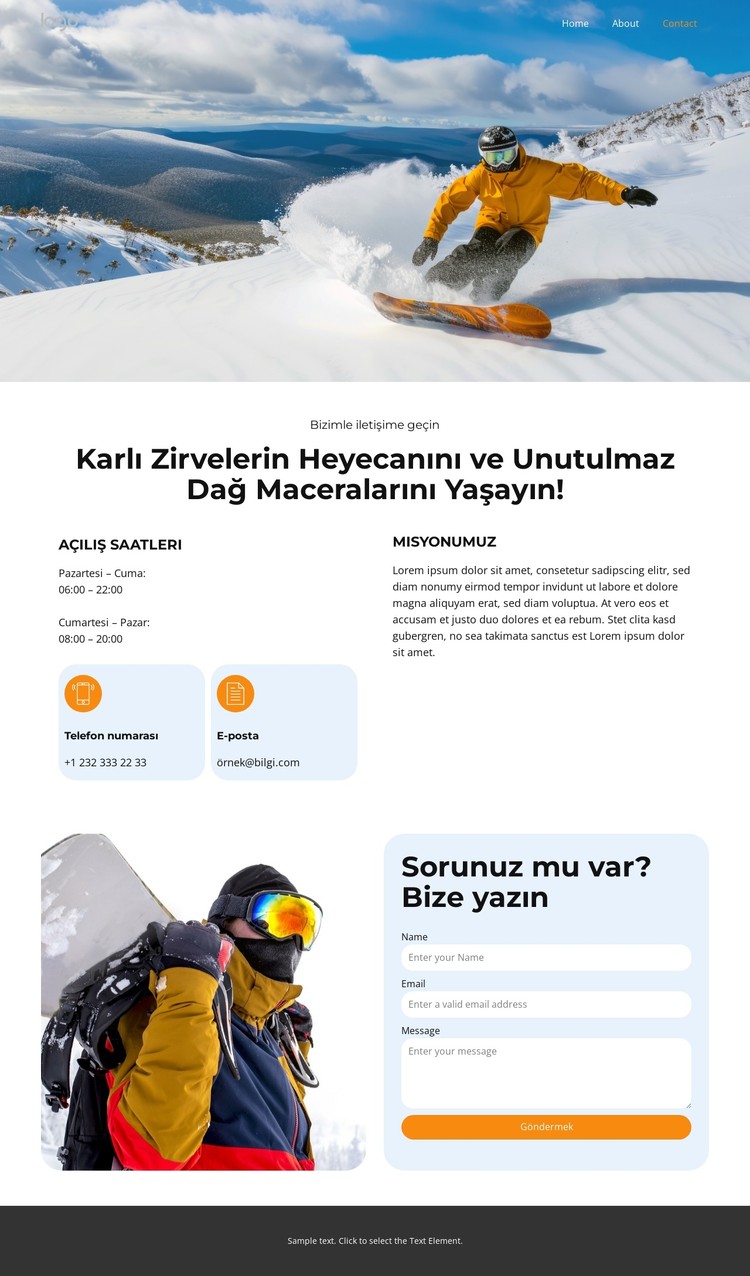 Yamaçları Fethedin CSS Şablonu