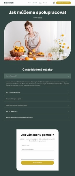 Stránka FAQ Html Website Builder | Nicepage