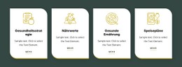 Responsive HTML Für Gesunde Ernährung Und Diät