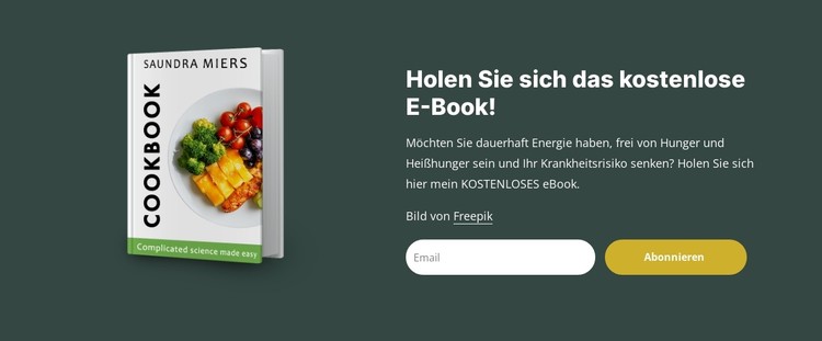 E-Book zu Diät und Ernährung CSS-Vorlage