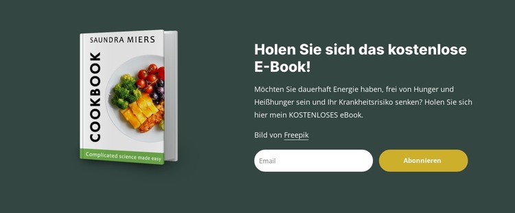 E-Book zu Diät und Ernährung HTML-Vorlage