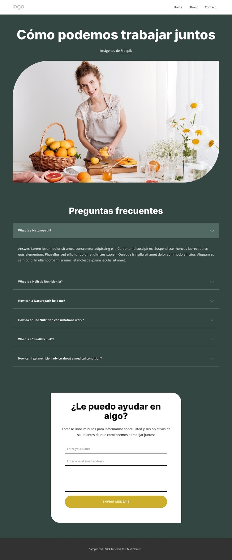 Preguntas frecuentes sobre coaching nutricional Creador de sitios web HTML