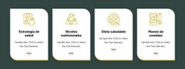 Alimentación Y Dieta Saludable - Diseño De Sitio Web Sencillo