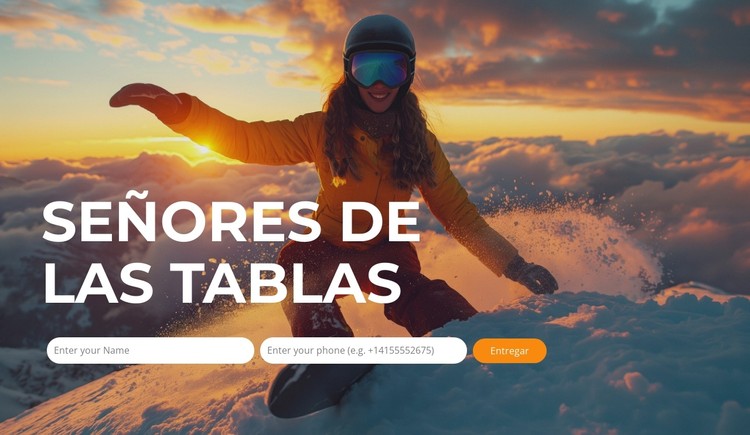 Descubra la dicha de la nieve Plantilla CSS