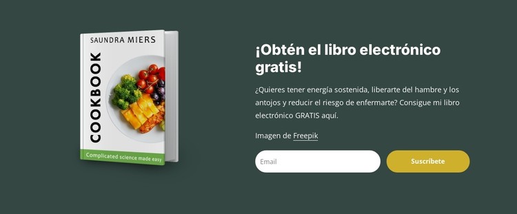 Libro electrónico sobre dieta y nutrición Plantilla CSS