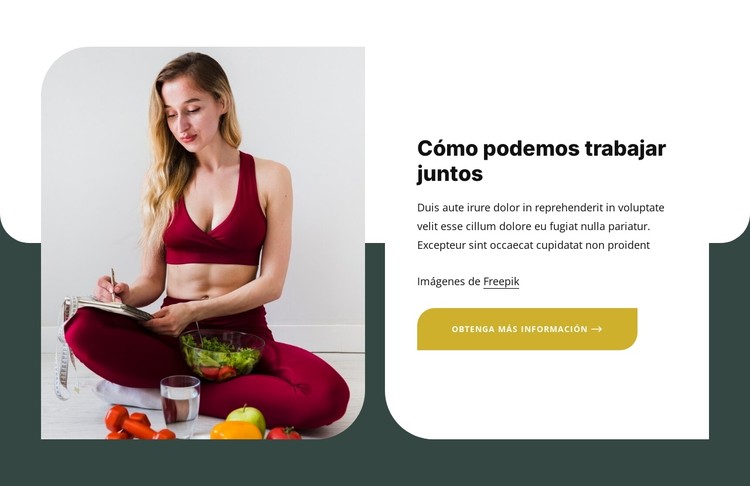 Asesoramiento nutricional personalizado Plantilla CSS