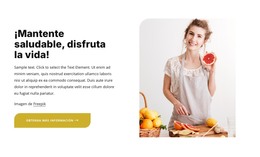 Comer Una Dieta Sana Y Equilibrada - Plantilla HTML Gratuita