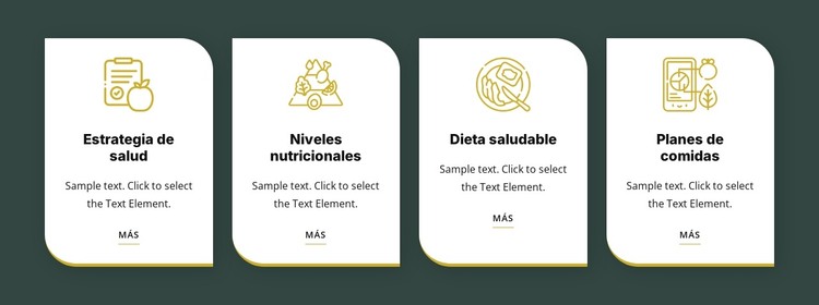 Alimentación y dieta saludable Plantilla HTML