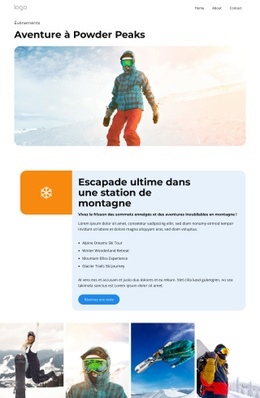 Détendez-vous en hiver Conceptions de sites Web