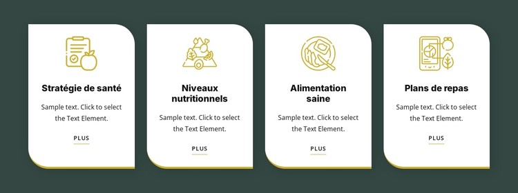 Alimentation et régime sains Modèle CSS