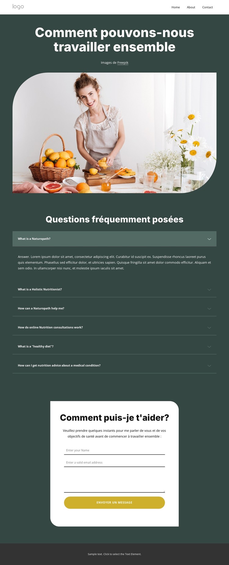 FAQ sur le coaching nutritionnel Modèle CSS