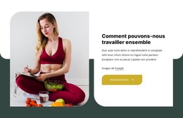 Coaching Nutritionnel Personnalisé - Modèle De Site