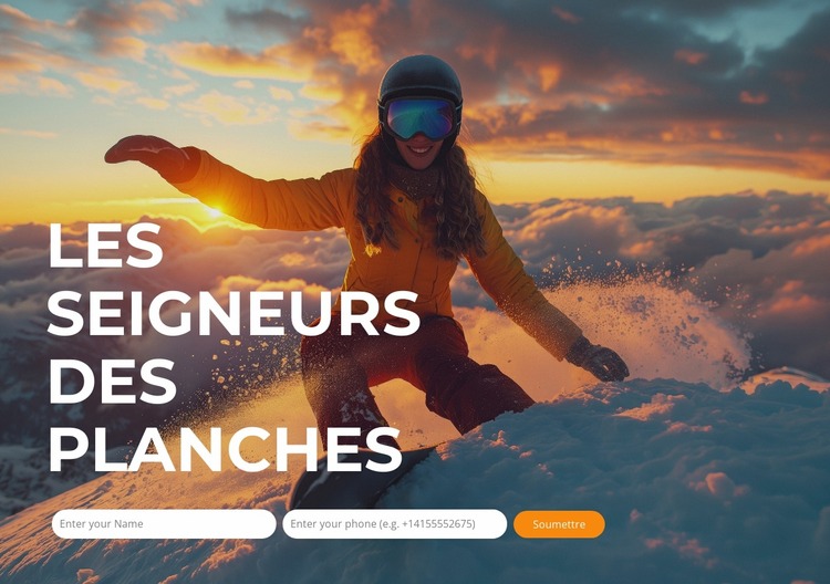 Découvrez Snow Bliss Modèle Joomla