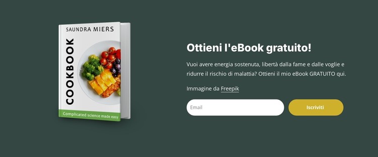 Ebook sulla dieta e la nutrizione Modello CSS