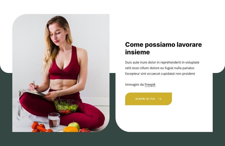 Coaching nutrizionale personalizzato Modello CSS