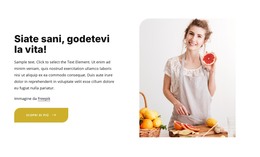 Mangiare Una Dieta Sana Ed Equilibrata - Modello HTML Gratuito