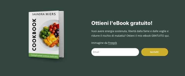 Ebook sulla dieta e la nutrizione Modello HTML