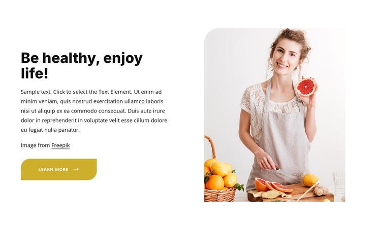 Eating a healthy, balanced diet Joomla Template