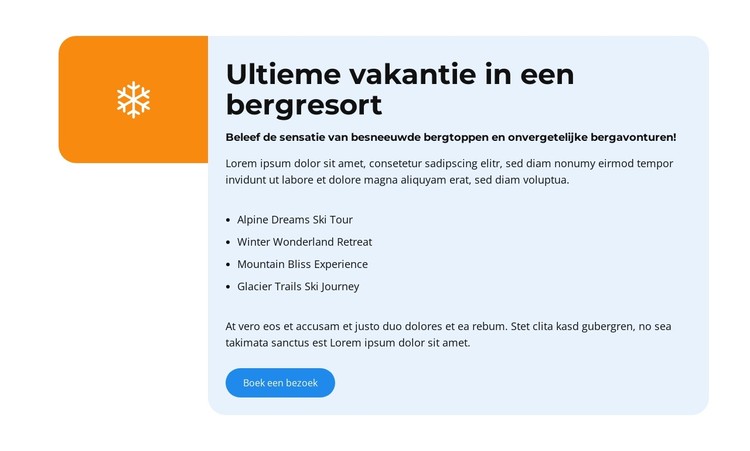 Winterplezier op zijn best CSS-sjabloon