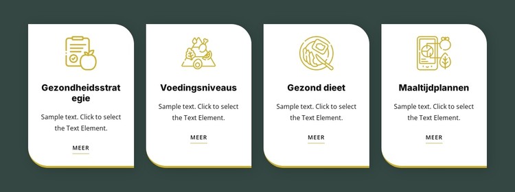 Gezond eten en dieet CSS-sjabloon