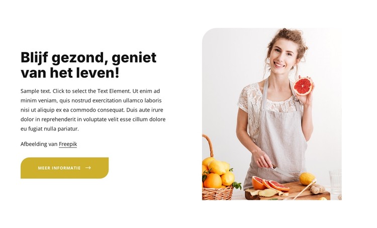 Een gezond, evenwichtig dieet volgen CSS-sjabloon