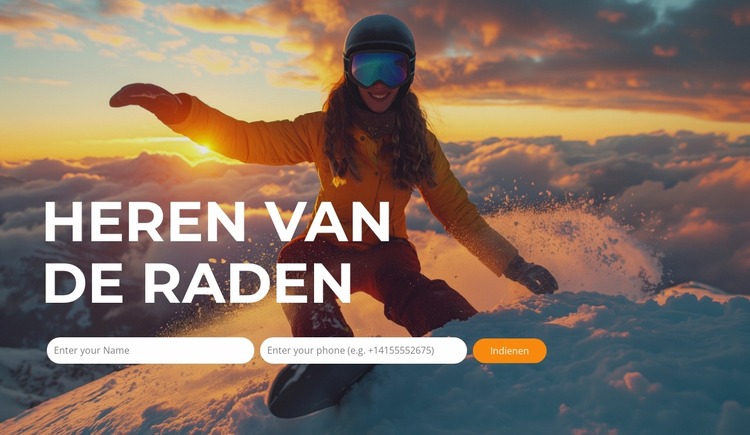 Ontdek Snow Bliss Joomla-sjabloon