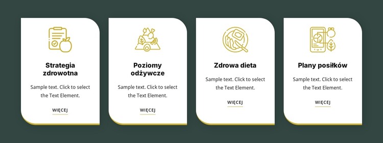 Zdrowe odżywianie i dieta Szablon HTML