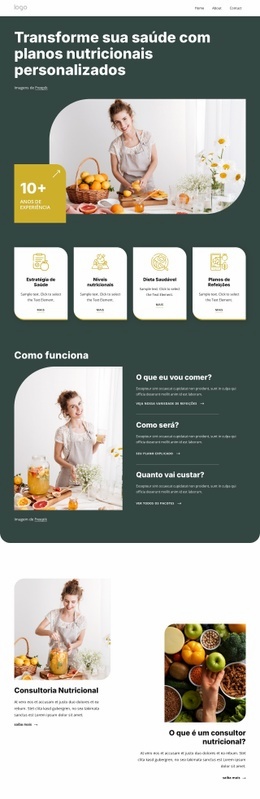 Coaching Prático Em Nutrição - Design De Site Responsivo