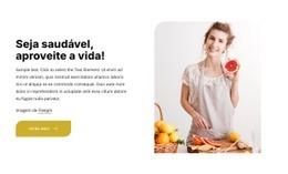 Comer Uma Dieta Saudável E Equilibrada - Modelos De Design De Site