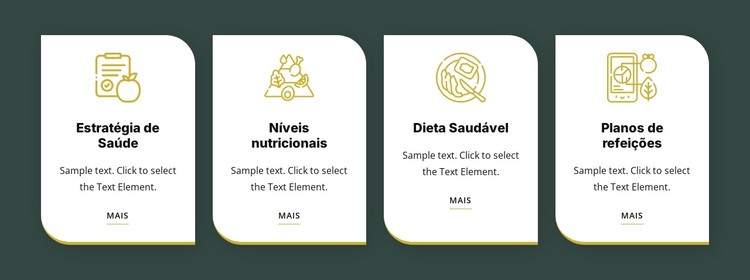 Alimentação saudável e dieta Template CSS