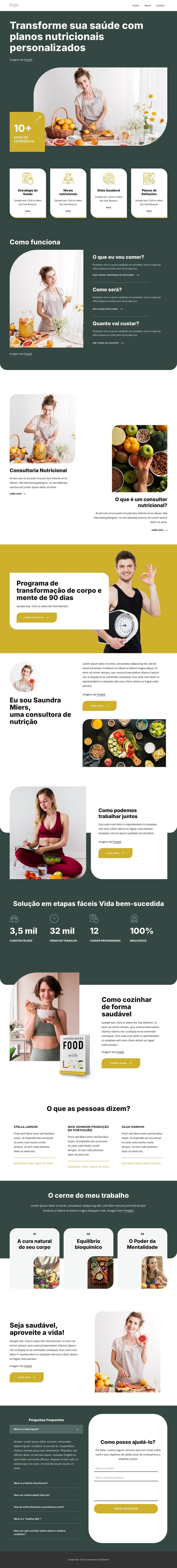 Coaching prático em nutrição Template CSS