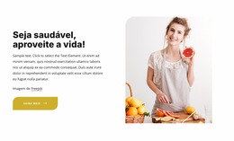 Comer Uma Dieta Saudável E Equilibrada - Modelo Joomla Simples