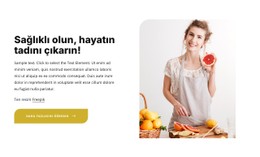 Sağlıklı Ve Dengeli Beslenmek Için Web Sitesi Tasarımı