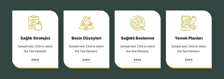 Sağlıklı beslenme ve diyet CSS Şablonu