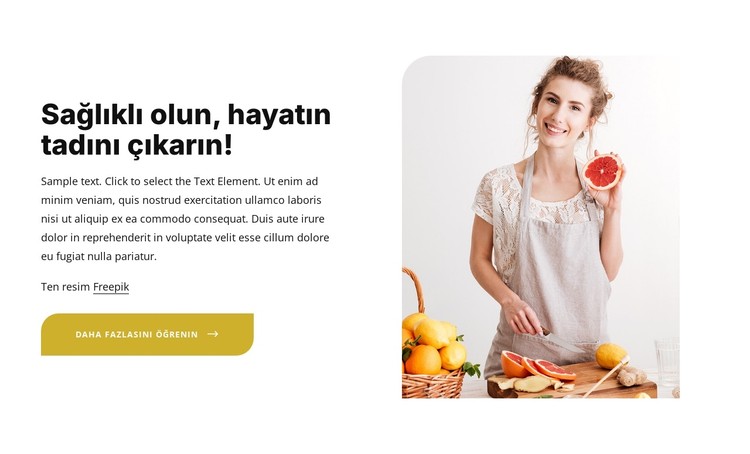 Sağlıklı ve dengeli beslenmek CSS Şablonu