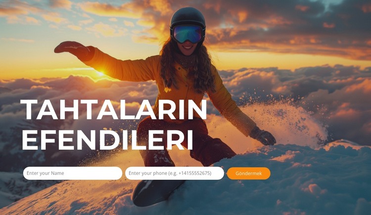 Snow Bliss'i keşfedin HTML Şablonu