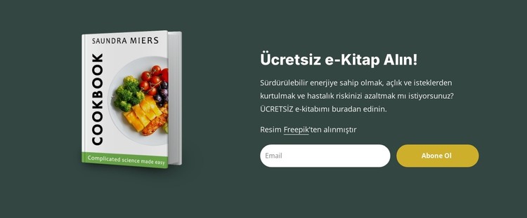 Diyet ve beslenme e-kitabı HTML Şablonu