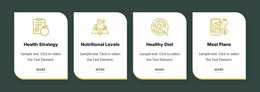 Healthy Eating And Diet - Free Website Mockup