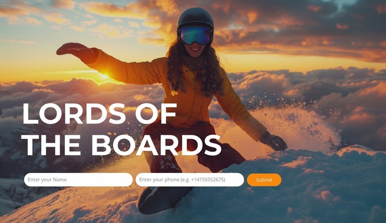 Discover Snow Bliss Website Mockup